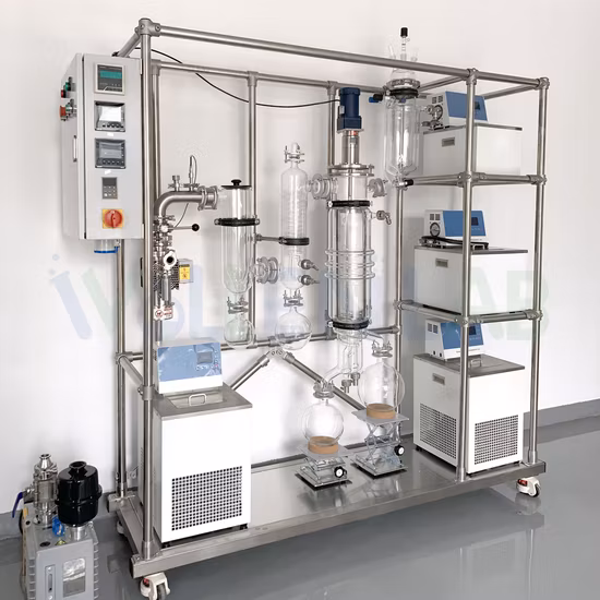 Lab 0.01 Torr Extremely Low Vacuum Pressure Molecular Still Short Path Distillation System