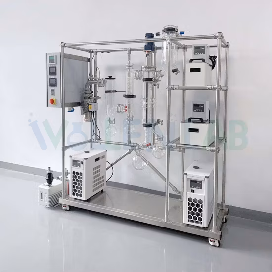 Lab 0.01 Torr Extremely Low Vacuum Pressure Molecular Still Short Path Distillation System