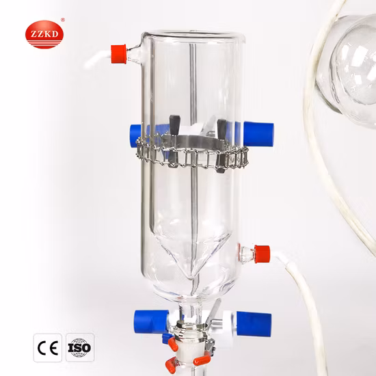 Evaporador de caminho curto do sistema de destilação a vácuo de destilação de caminho curto de vácuo 2L