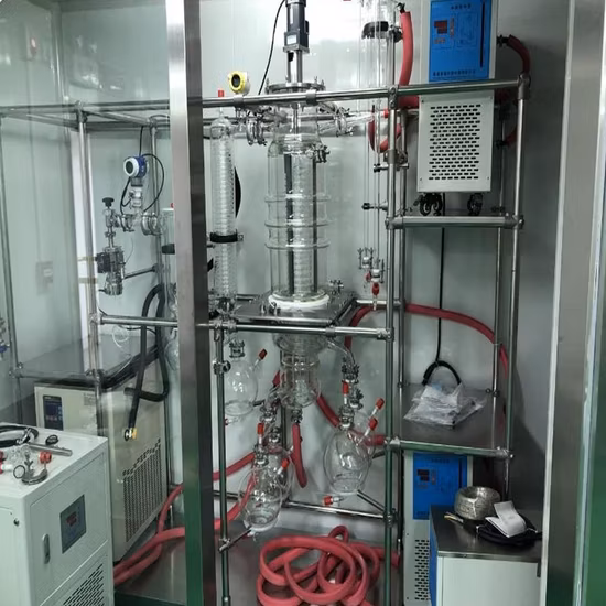 Sistema de destilação molecular a vácuo com preço de fábrica para óleo essencial